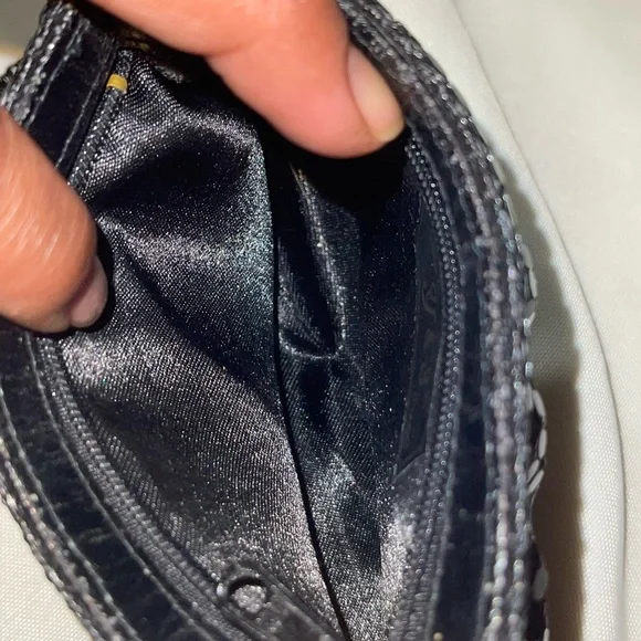 Vintage Black Mesh Evening Bag with Chain Strap by Y & S - Picture 6 of 9